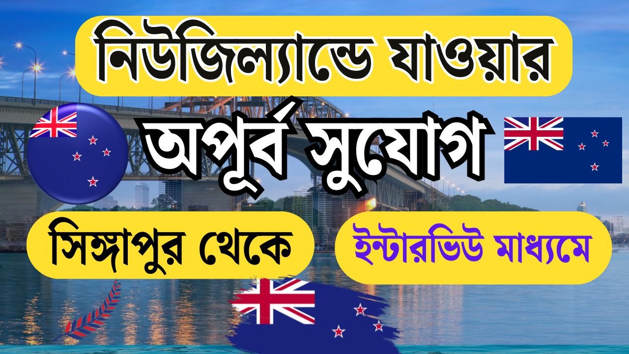 নিউজিল্যান্ডে যাওয়ার অপূর্ব সুযোগ